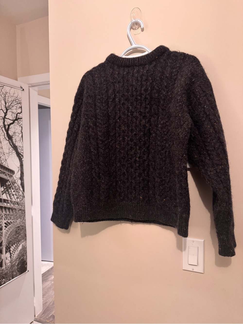 L.L. Bean Fisherman Sweater Made in Ireland Heavyweight Wool